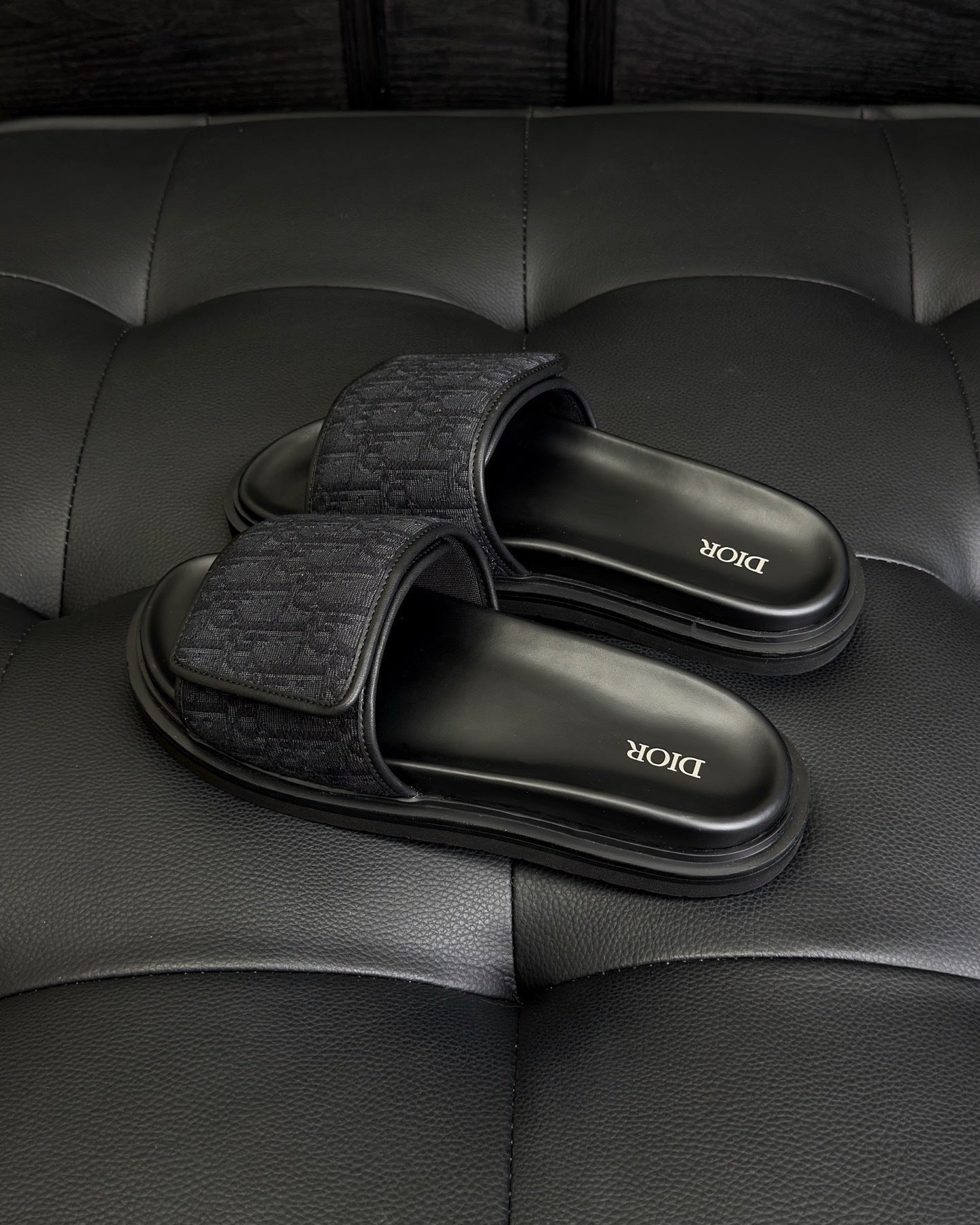 Dior Aqua Sandal "Black Dior Oblique Jacquard"