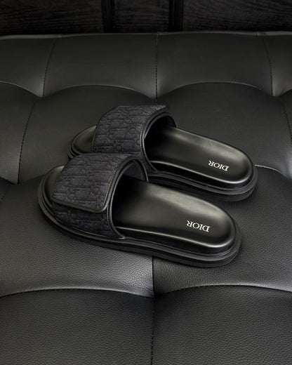 Dior Aqua Sandal "Black Dior Oblique Jacquard"