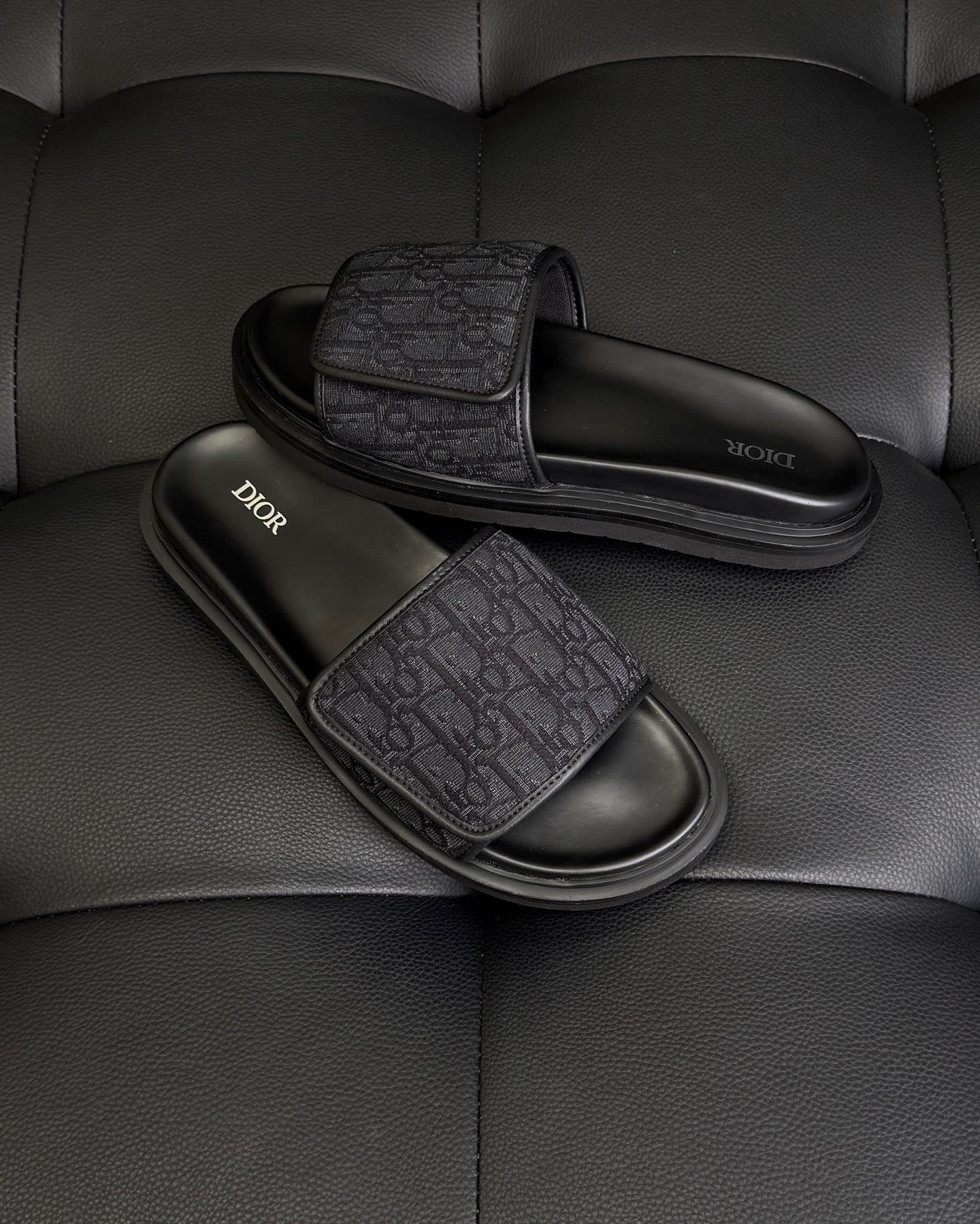 Dior Aqua Sandal "Black Dior Oblique Jacquard"