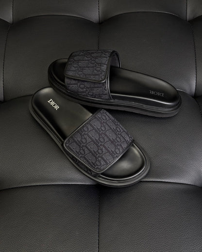 Dior Aqua Sandal "Black Dior Oblique Jacquard"