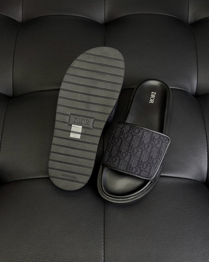 Dior Aqua Sandal "Black Dior Oblique Jacquard"