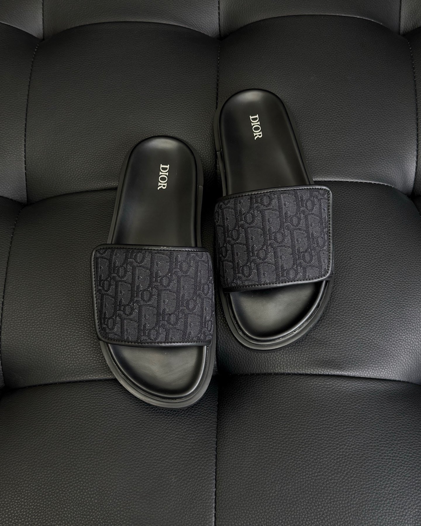 Dior Aqua Sandal "Black Dior Oblique Jacquard"