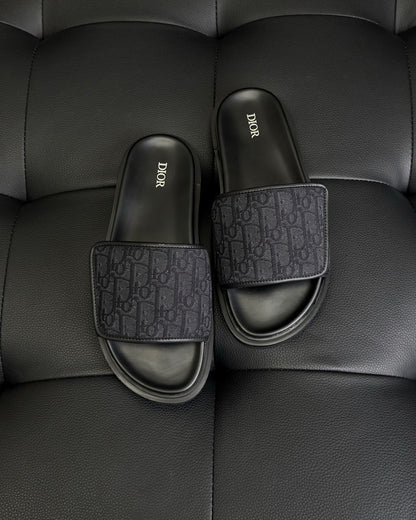 Dior Aqua Sandal "Black Dior Oblique Jacquard"