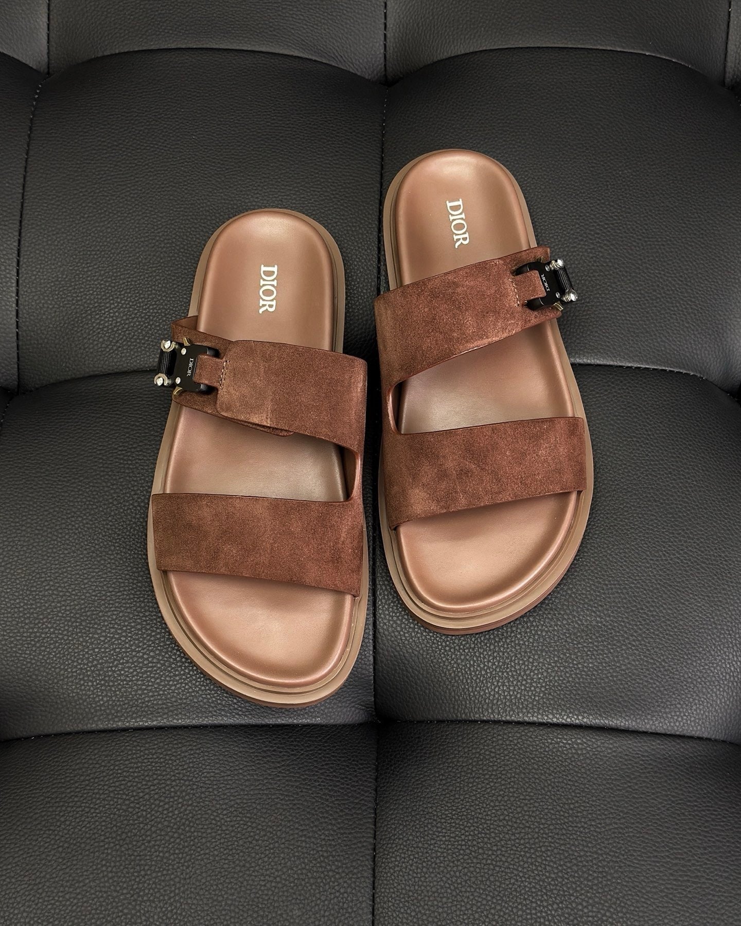 Dior Aqua Sandals "Brown Suede"