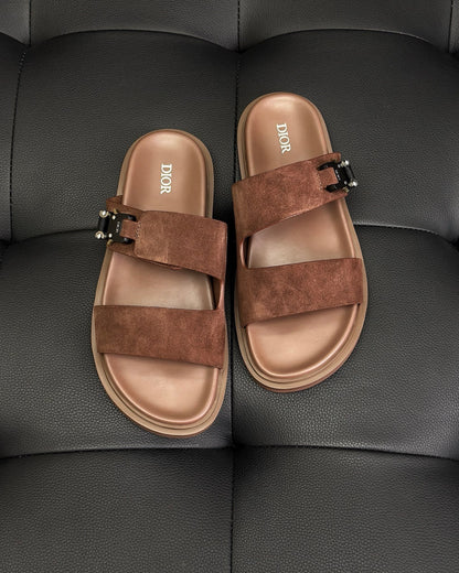 Dior Aqua Sandals "Brown Suede"