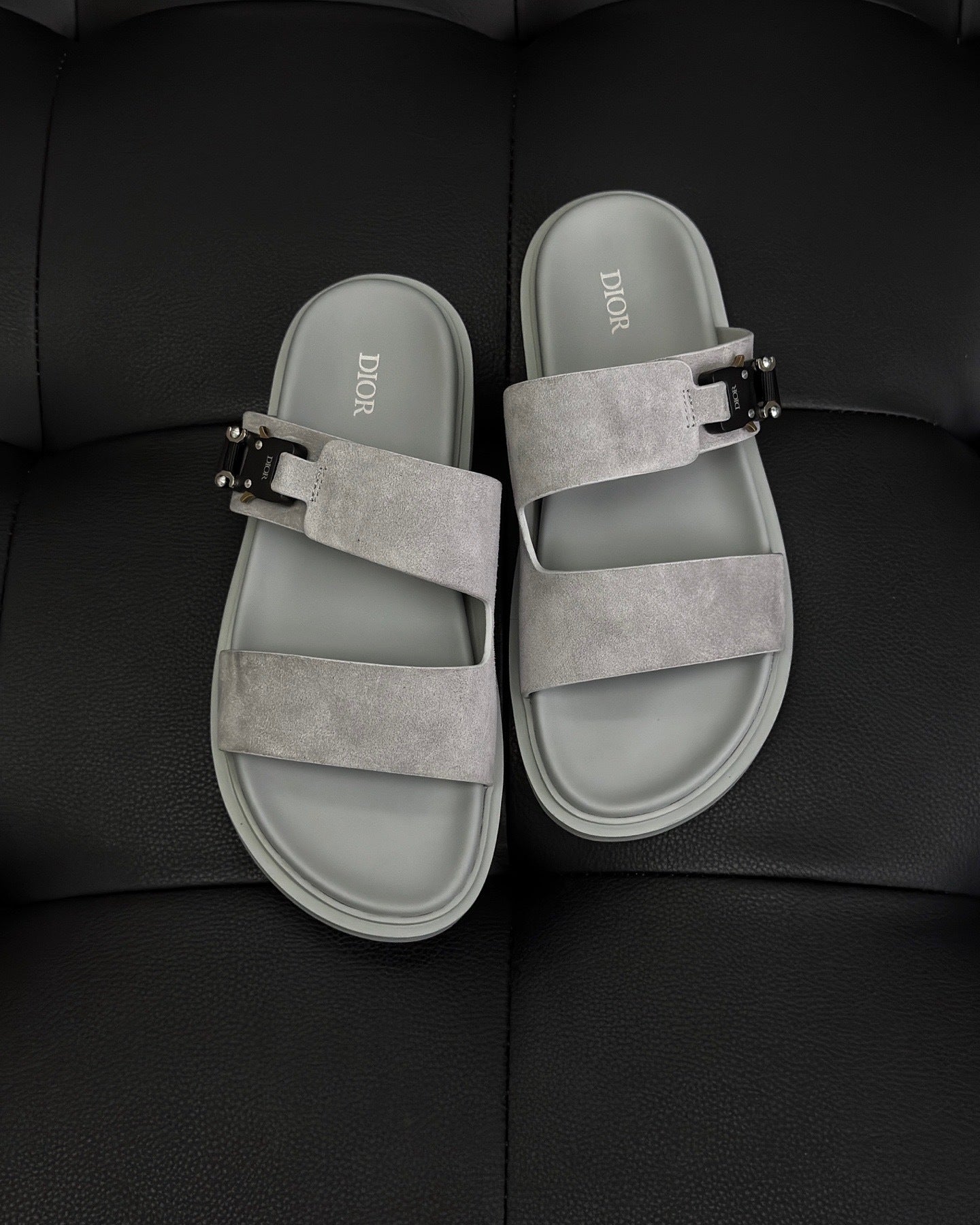 Dior Aqua Sandals "Grey Suede"