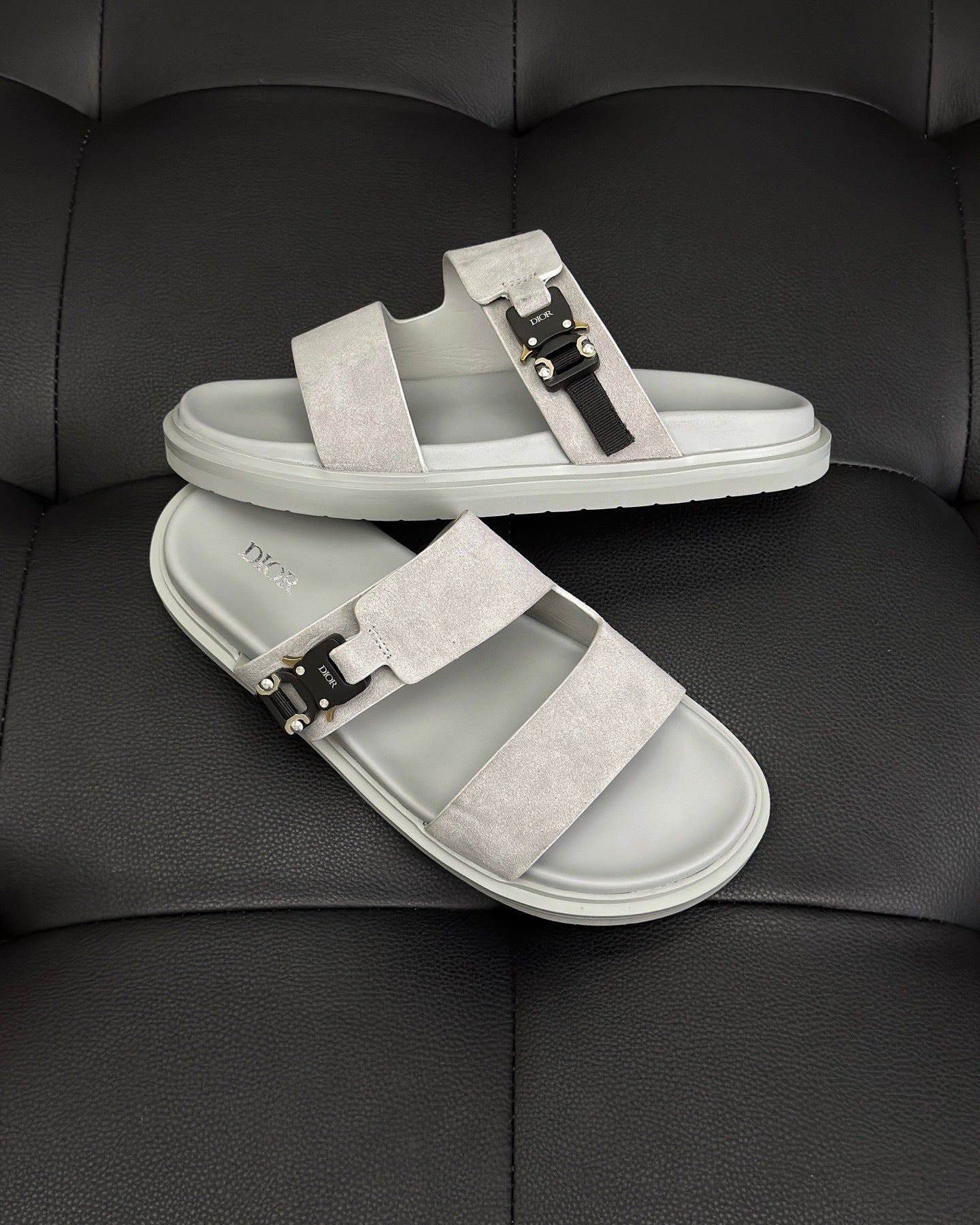 Dior Aqua Sandals "Grey Suede"