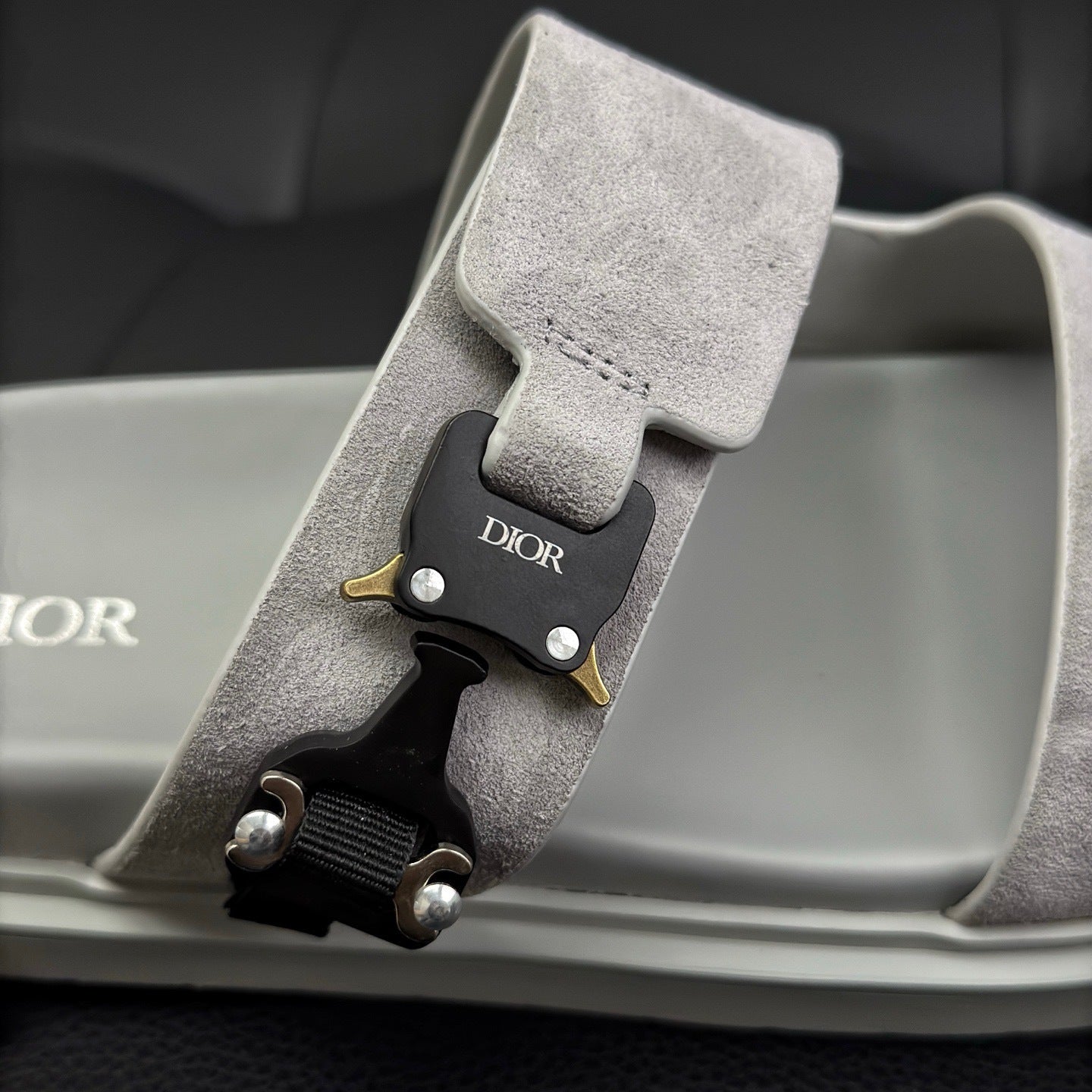 Dior Aqua Sandals "Grey Suede"