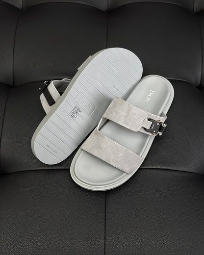 Dior Aqua Sandals "Grey Suede"
