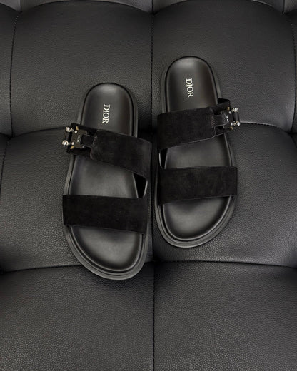 Dior Aqua Sandals "Black Suede"