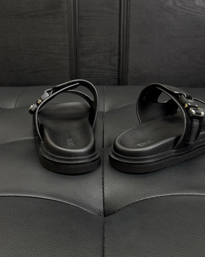Dior Aqua Sandals "Black Suede"