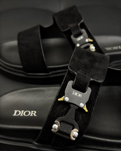 Dior Aqua Sandals "Black Suede"