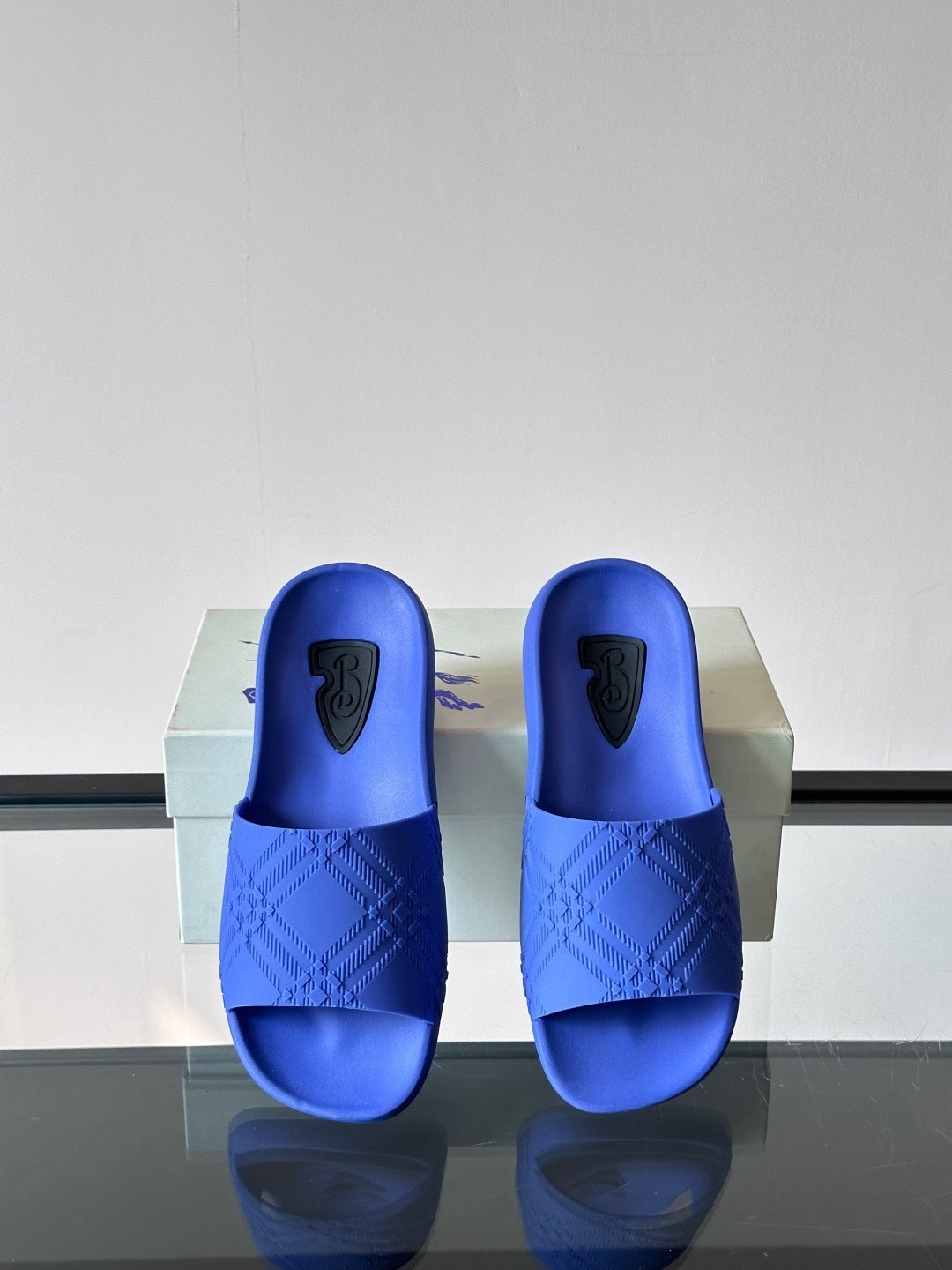 Burberry Dive Slides "Blue"