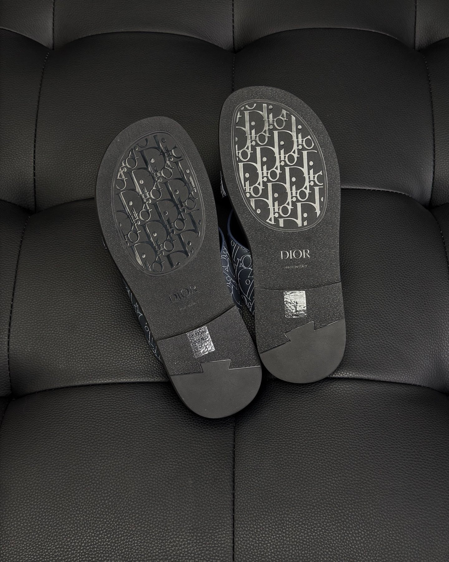 Dior Alias Sandal "Navy Blue Gravity Outline Leather"