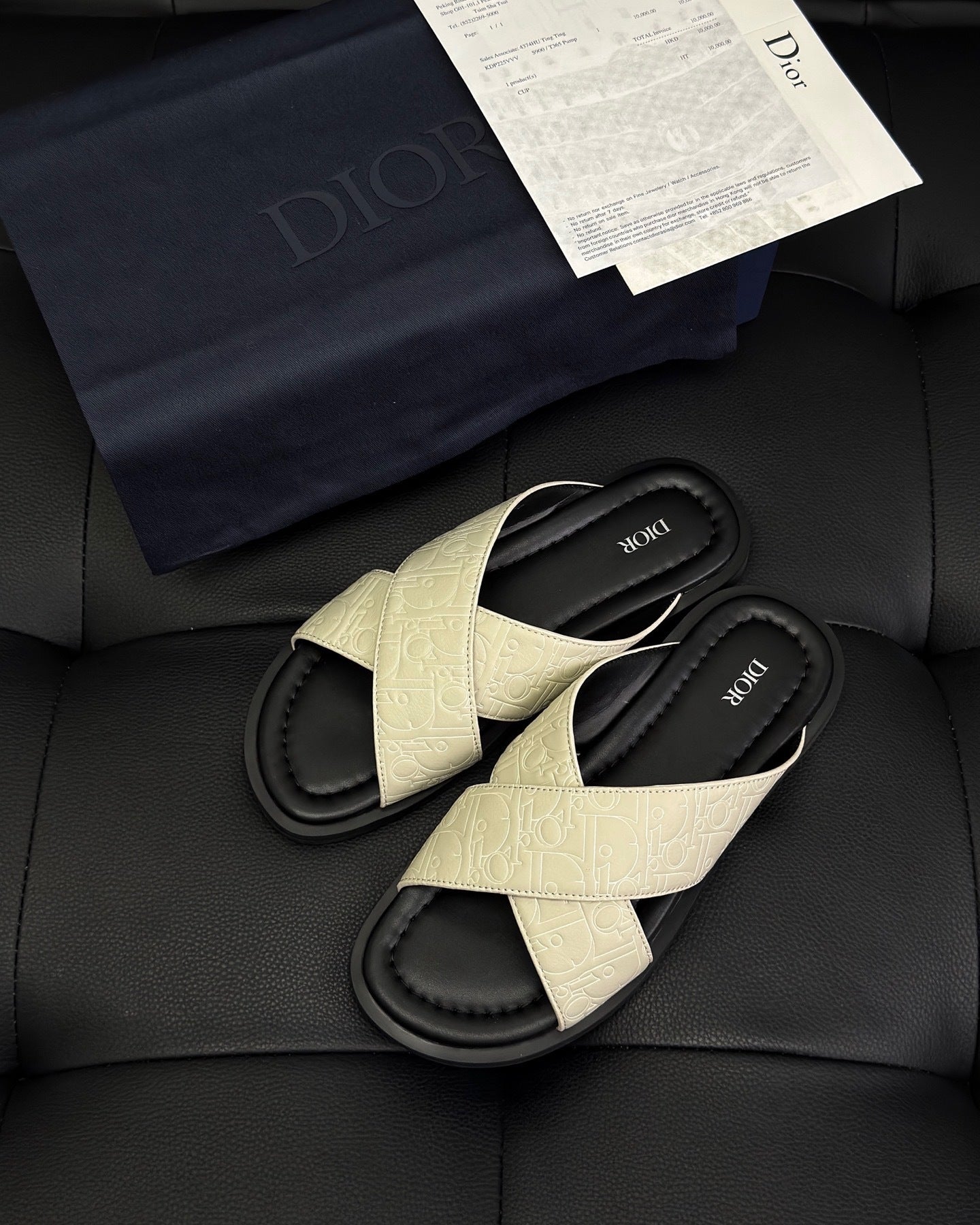 Dior Alias Sandal "Beige Gravity Outline Leather"