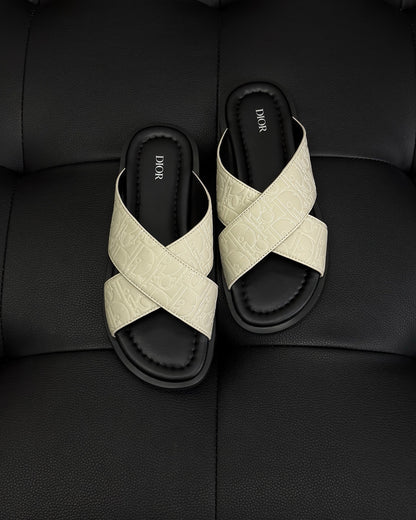 Dior Alias Sandal "Beige Gravity Outline Leather"