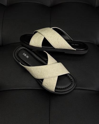 Dior Alias Sandal "Beige Gravity Outline Leather"