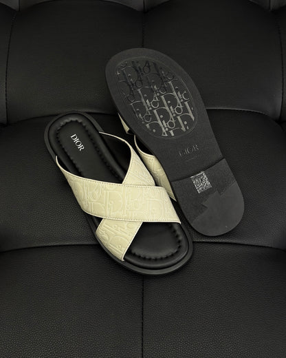 Dior Alias Sandal "Beige Gravity Outline Leather"