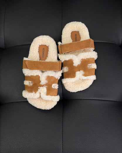 Hermes Chypre Sandals "Brown"