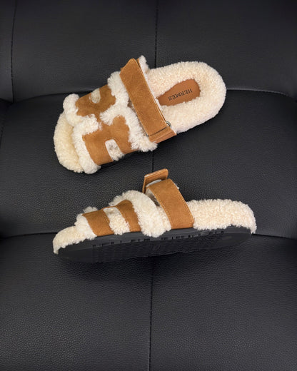 Hermes Chypre Sandals "Brown"
