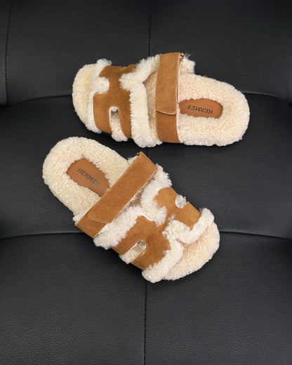 Hermes Chypre Sandals "Brown"
