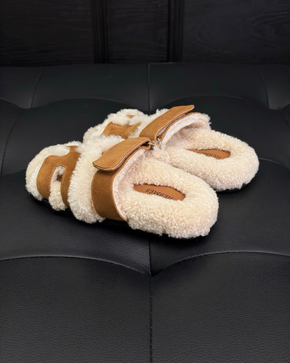 Hermes Chypre Sandals "Brown"