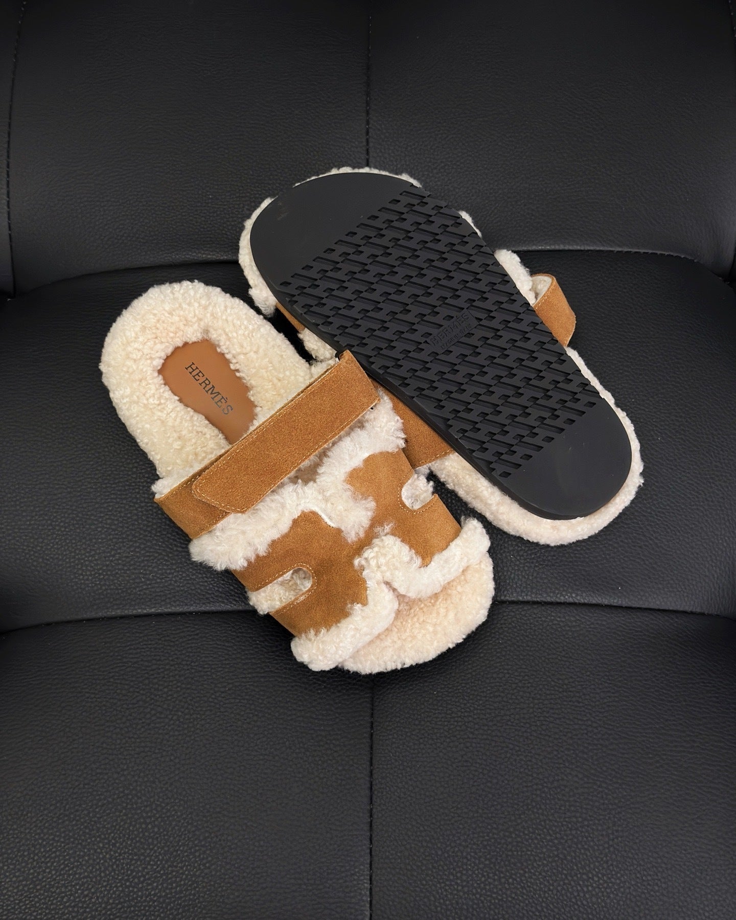 Hermes Chypre Sandals "Brown"