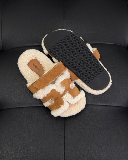 Hermes Chypre Sandals "Brown"