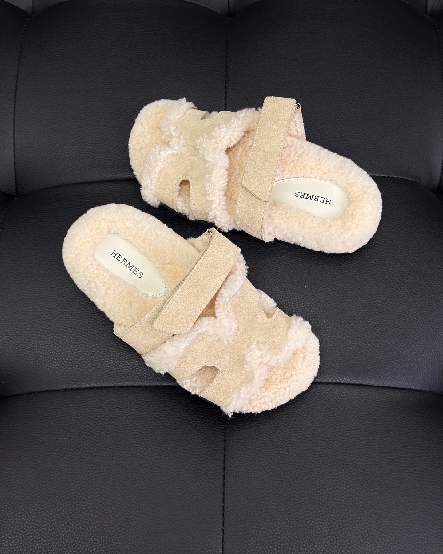 Hermes Chypre Sandals "Beige"