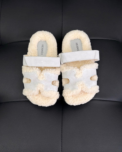 Hermes Chypre Sandals "Grey"
