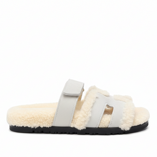 Hermes Chypre Sandals "Grey"