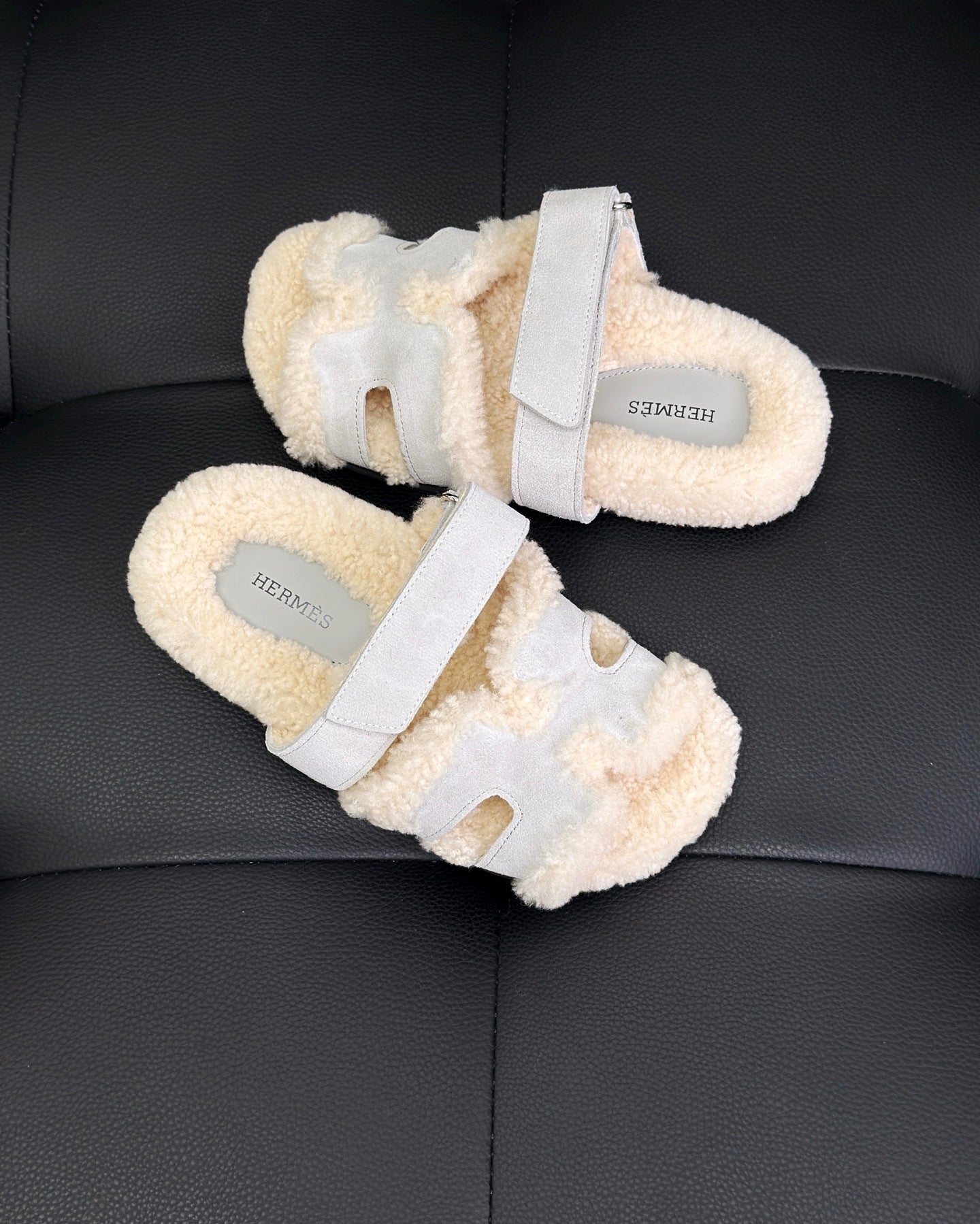 Hermes Chypre Sandals "Grey"