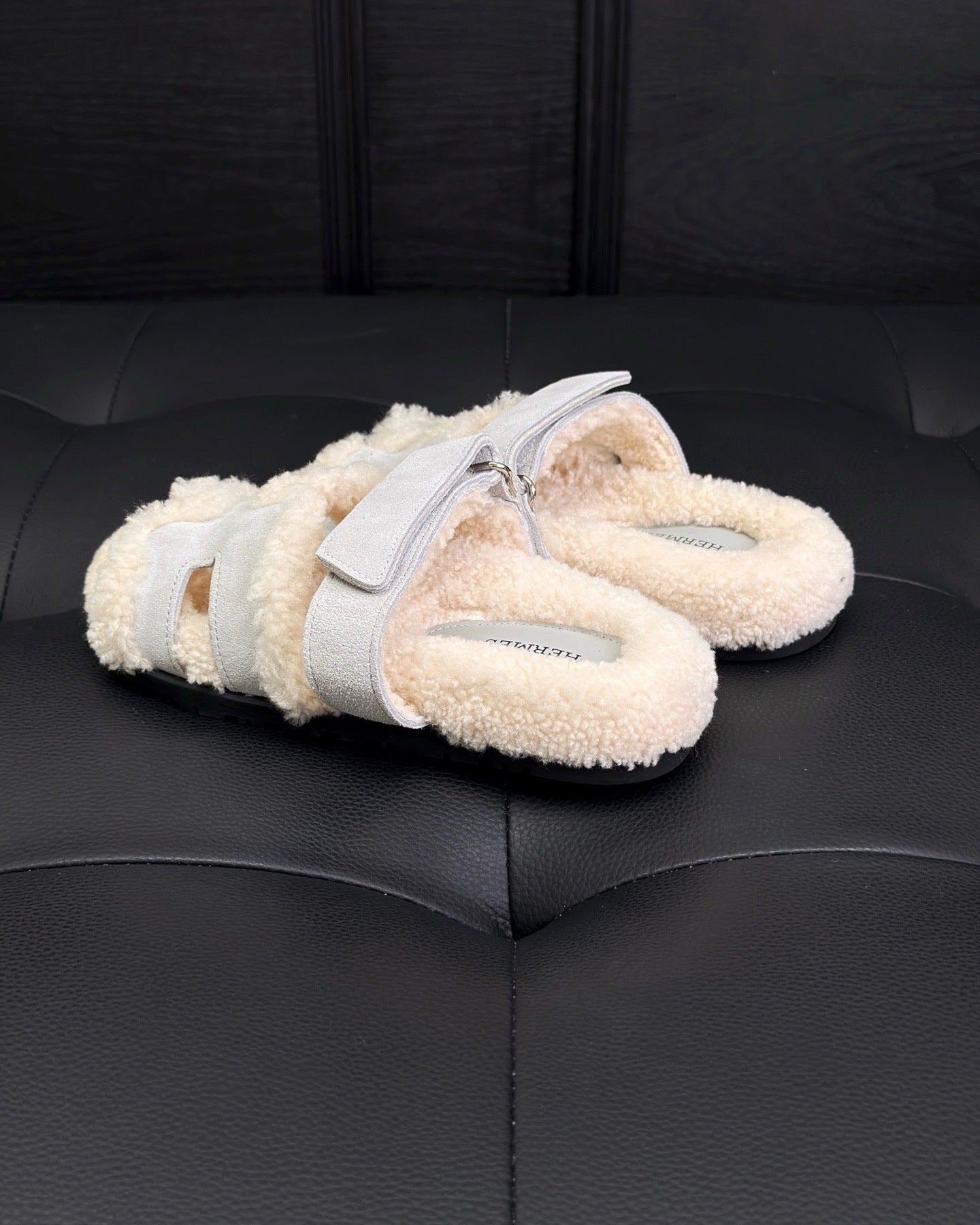 Hermes Chypre Sandals "Grey"