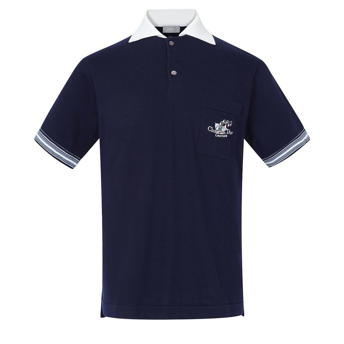 Dior Homme Logo Embroidred Polo T-Shirt “Navy Blue”