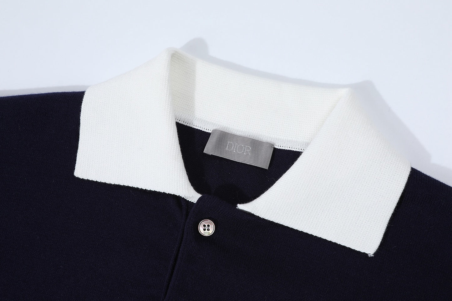 Dior Homme Logo Embroidred Polo T-Shirt “Navy Blue”