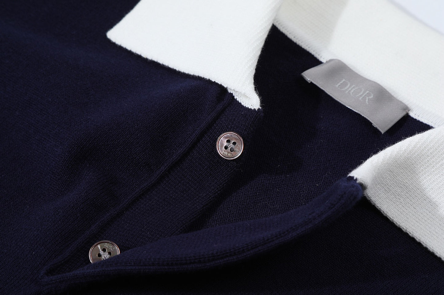 Dior Homme Logo Embroidred Polo T-Shirt “Navy Blue”