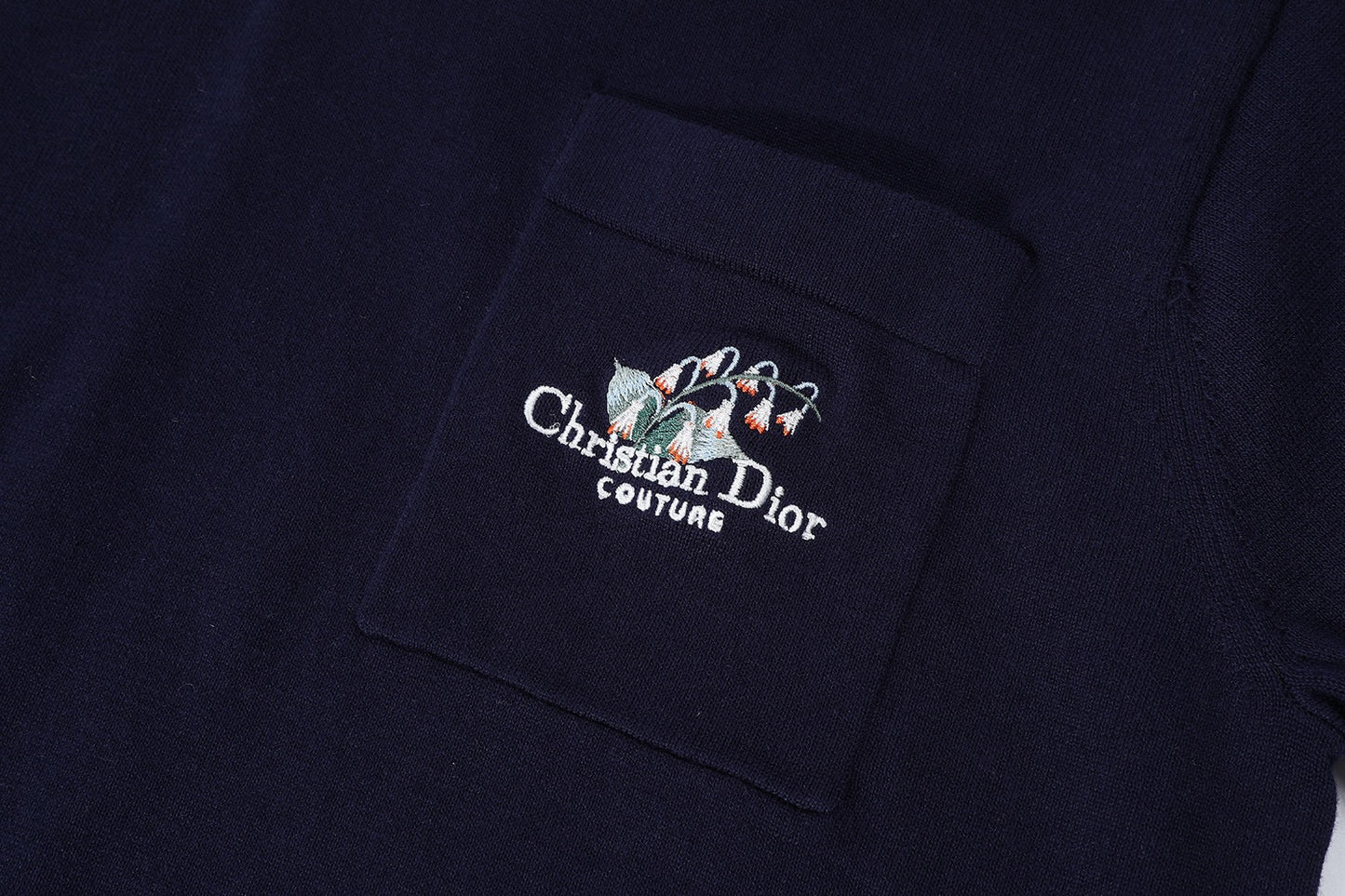 Dior Homme Logo Embroidred Polo T-Shirt “Navy Blue”
