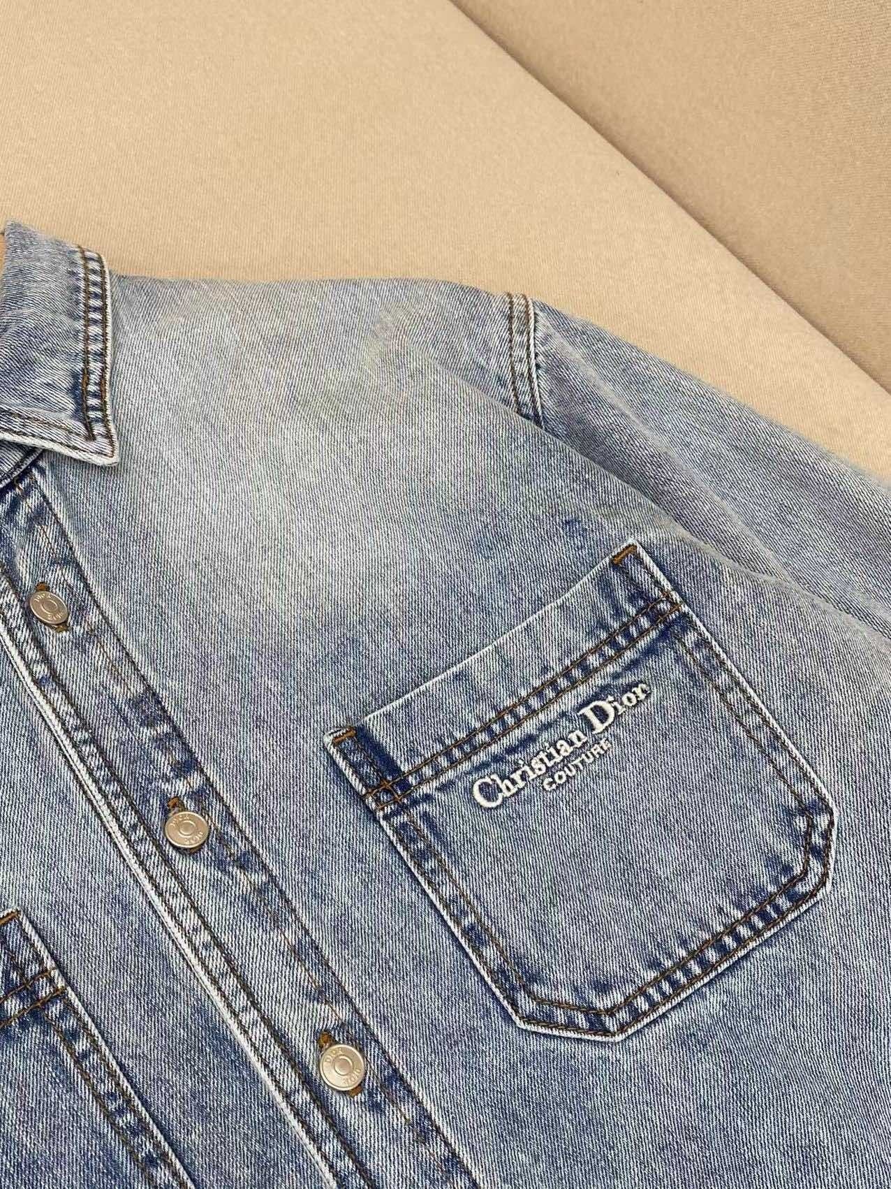 Dior Overshirt with Checkered Interior