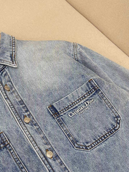Dior Overshirt with Checkered Interior