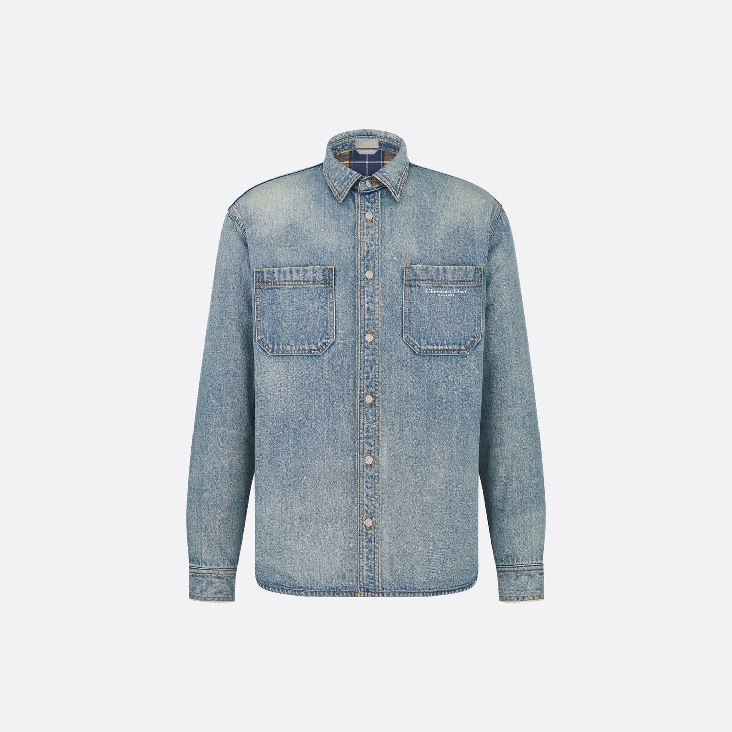 Dior Overshirt with Checkered Interior