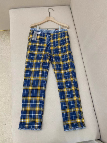 Dior Jeans with Checkered Interior
