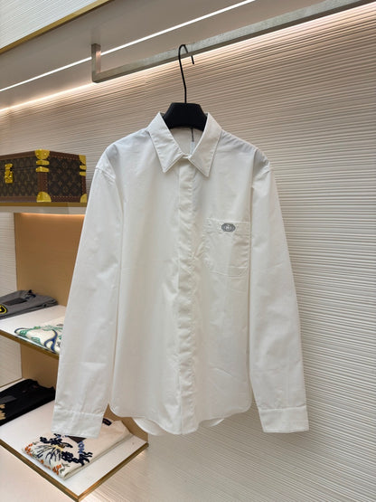 Dior Shirt with CD Box Embroidery
“White Cotton Poplin”