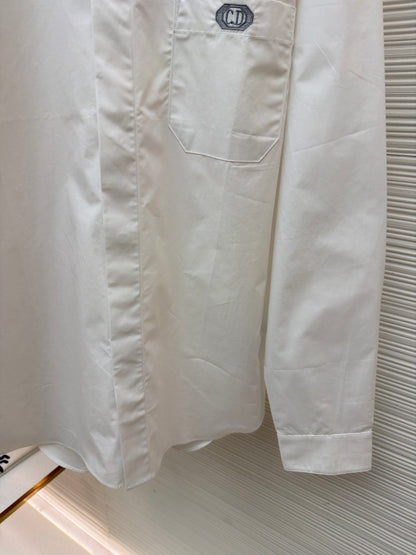 Dior Shirt with CD Box Embroidery
“White Cotton Poplin”
