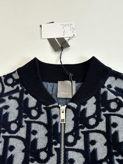 Dior Oblique Bomber Jacket
“Blue Cotton-Wool-Silk Jacquard”