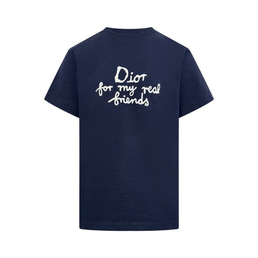Dior For My Real Friends T-Shirt “Navy Blue”