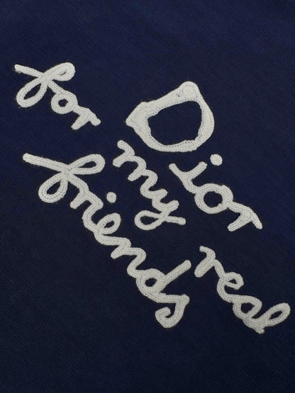 Dior For My Real Friends T-Shirt “Navy Blue”