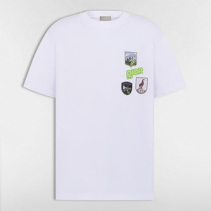 Dior Mountain T-Shirt “White Cotton Jersey”