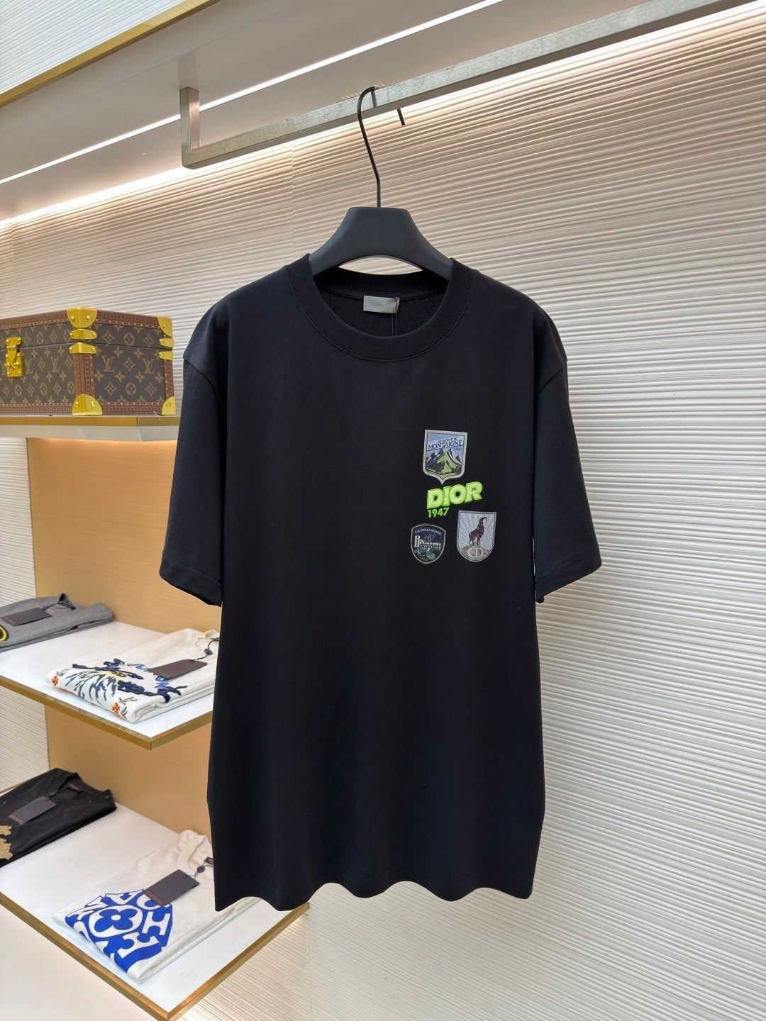 Dior Mountain T-Shirt “Black Cotton Jersey”