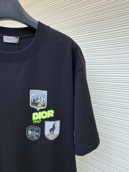 Dior Mountain T-Shirt “Black Cotton Jersey”