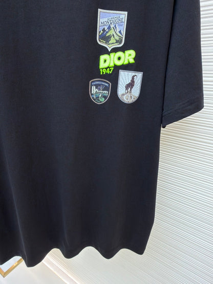 Dior Mountain T-Shirt “Black Cotton Jersey”